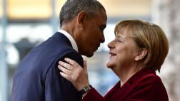 Obama en Berlín: "Si fuera alemán, votaría por Angela Merkel"