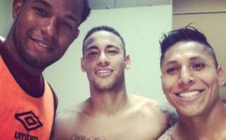Selección: Raúl Ruidíaz y Cáceda se tomaron foto con Neymar