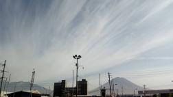 Ceniza del volcán Sabancaya llega a la ciudad de Arequipa