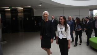 Así fue la visita de Christine Lagarde a la U. del Pacífico