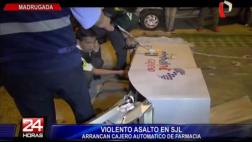 SJL: Hampones roban cajero automático mediante ‘jalonazo’