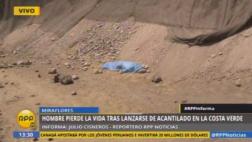 Costa Verde: hombre se suicidó lanzándose de acantilado