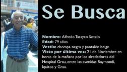 Ayuda Social: buscan a adulto mayor desaparecido en el Cercado