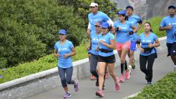 Entérate cómo fue el entrenamiento con el Team Entel Runner