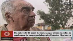 Anciano perdió DNI y luego le quitan casas y hasta su pensión