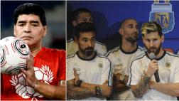 Maradona criticó a jugadores de Argentina y defendió a Lavezzi
