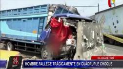 El Agustino: Una persona falleció en choque de camión
