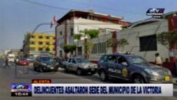 La Victoria: ladrones armados asaltaron local municipal