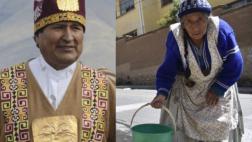 Evo hace rituales indígenas para pedir lluvias en Bolivia