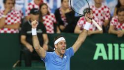 Del Potro ganó a Cilic e igualó 2-2 final de Copa Davis 2016