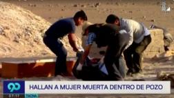Tacna: Hallan cuerpo de mujer y de su presunto asesino en pozo