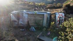 Moquegua: despiste de miniván deja dos muertos y tres heridos