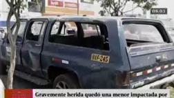 Escolar quedó grave tras caerle llanta de carro en mal estado