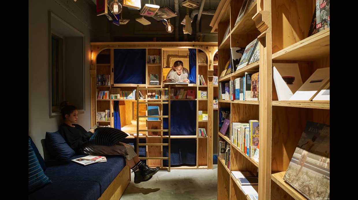 ¿Dormir en un librero? En este hotel es posible
