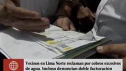 Reclaman a Sedapal por cobros excesivos en recibos de agua