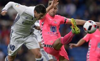 Real Madrid: James Rodríguez anotó con este cabezazo de '9'