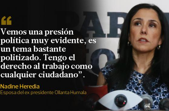 Nadine Heredia: las frases que dejó a su retorno al Perú