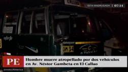 Callao: murió arrollado por dos vehículos en Av. Gambetta