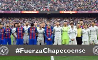 Barza-Real Madrid: emotivo minuto de silencio por Chapecoense