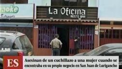 SJL: sujetos matan de un cuchillazo en el cuello a dueña de bar