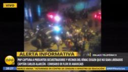 Rímac: Vecinos protestaron en comisaría por secuestro de niña