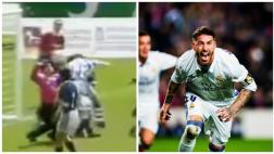 Real Madrid: Sergio Ramos anotaba así de cabeza a los 12 años