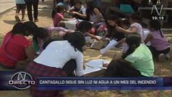 Cantagallo sigue sin luz ni agua a un mes del incendio