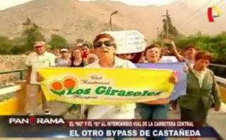 Chosica: vecinos protestan por ubicación de nuevo by-pass