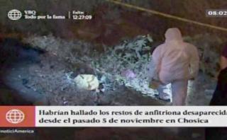 Chosica: confirman que cadáver es de anfitriona desaparecida