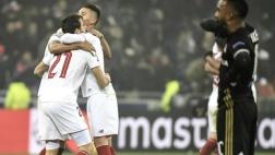 Sevilla empató sin goles ante Lyon y pasó segundo en Champions