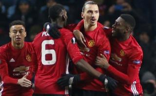 Manchester United: Ibrahimovic anotó tras dos toques en primera