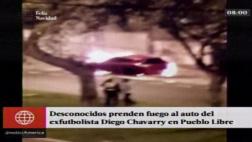 Desconocidos incendian carro de Diego Chávarri en Pueblo Libre