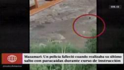 Suboficial PNP murió cuando realizaba práctica de paracaidismo