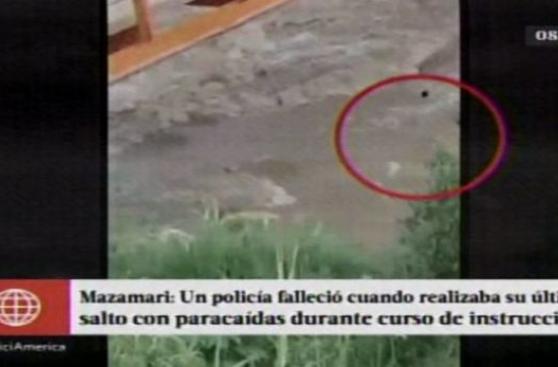 Suboficial PNP murió cuando realizaba práctica de paracaidismo