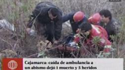 Cajamarca: ambulancia con gestantes cayó a abismo de 100 metros
