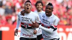 Con Cueva expulsado: Sao Paulo goleó 5-0 a Santa Cruz en Brasil