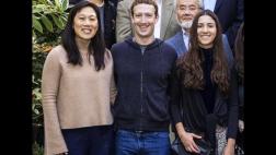 Antonella Masini reunida con científicos en casa de Zuckerberg
