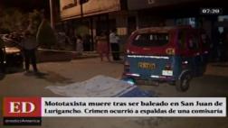 SJL: asesinan a balazos a mototaxista y hieren a embarazada