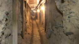 Descubren túnel que une frontera de México con California