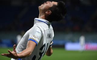 Nacional: jugador japonés celebró gol a lo Cristiano Ronaldo