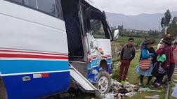 Ómnibus colisionó con Tren Macho en Huancayo