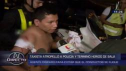 Policía disparó contra chofer para evitar ser atropellado
