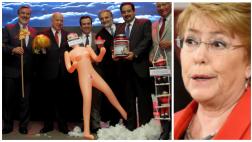 Ministro recibe muñeca inflable y desata escándalo en Chile