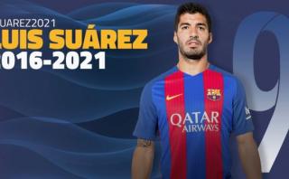 Barcelona: Luis Suárez renovó con el club catalán hasta 2021