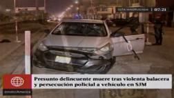 SJM: presunto 'raquetero' murió tras balacera con la policía