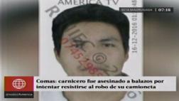 Comas: delincuentes asesinan a carnicero para robar camioneta