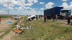 Choque en vía Puno - Juliaca deja ocho muertos