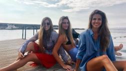 Stephanie Cayo disfrutó de día de playa con sus sobrinas