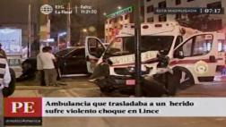 Lince: ex presidente del CNM chocó a ambulancia de los bomberos
