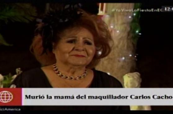 Carlos Cacho: farándula lo acompaña en velorio de su madre